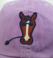 10695 Life is Good Chill Cap Horse Purple Detail